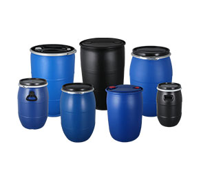 大口塑料桶：具有不凹變、質輕、無污染、耐用等良好特性，是眾多行業儲存、周轉、運輸的必選包裝之一，廣泛應用于建筑材料、化工原材料、農業肥料、食品、醫藥等行業的固體半固體產品盛裝。
